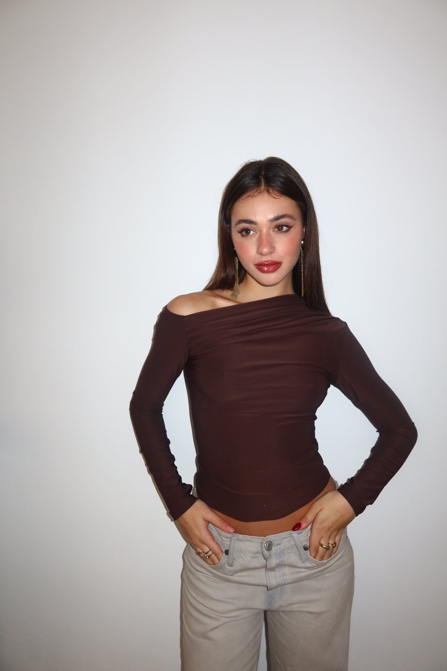 Maglia Kim bordeaux marrone