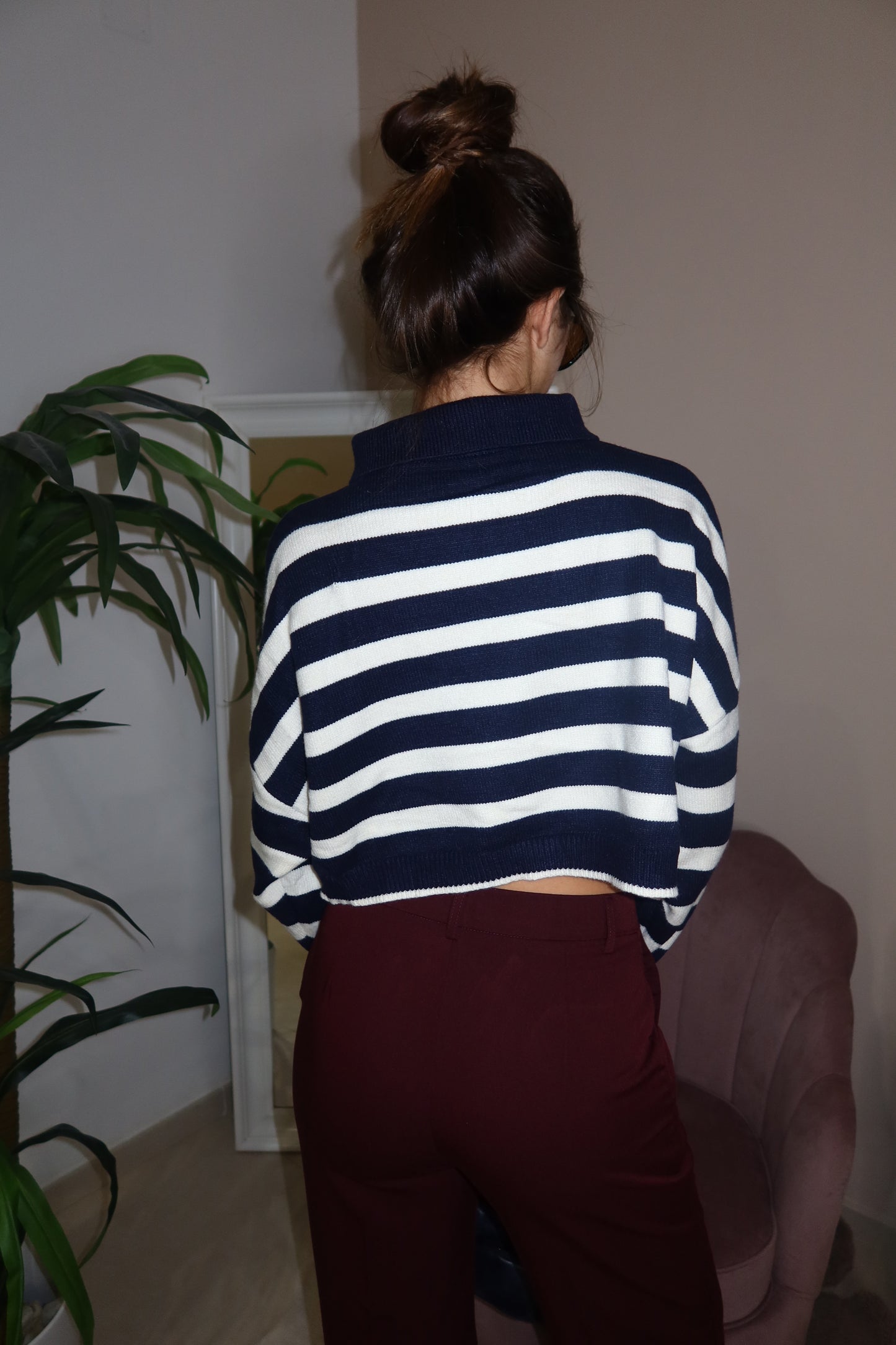 Maglioncino righe blu